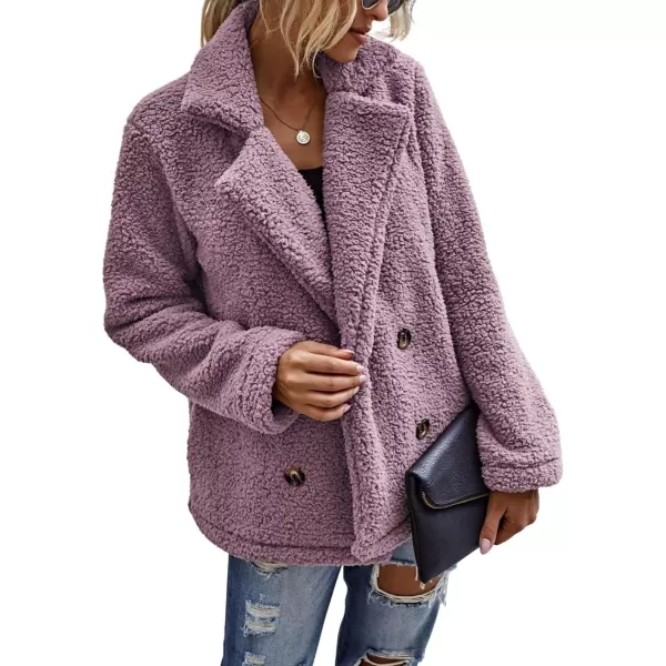 CHARTOU Women Oversized Fluffy Sherpa Fleece Jacket Teddy Bear Coat Winter Warm Faux Shearling Overcoat