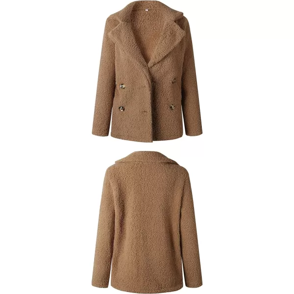 CHARTOU Women Oversized Fluffy Sherpa Fleece Jacket Teddy Bear Coat Winter Warm Faux Shearling Overcoat