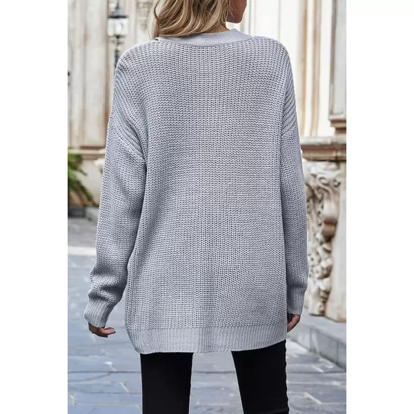 CHARTOU Women Sexy Cut Out V Neck Waffle Knit Sweater Tops Long Sleeve Oversized Sweater Pullover
