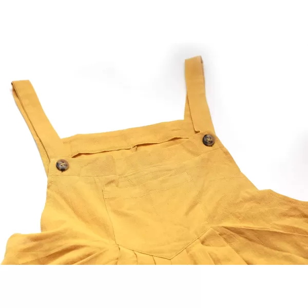 CHARTOU Women's Bib Overalls Sleeveless Loose Wide Leg Jumpsuits Rompers with Pockets
