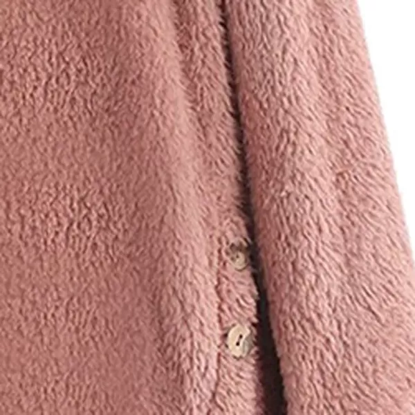 CHARTOU Women's Chunky Kitty Print Sherpa Fleece Hoodie Oversized Sweatshirt