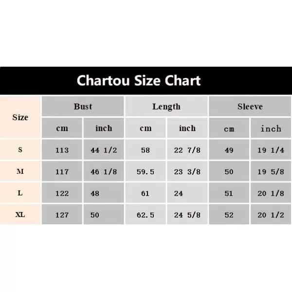 CHARTOU Women's Fashion Jumper Sweater Loose Fit Zigzag Long Sleeve Lapel Polo Collar Pullover