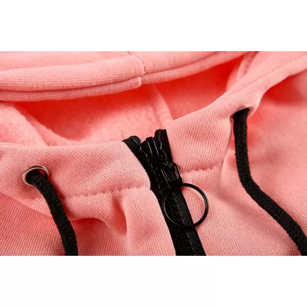 CHARTOU Women's Jumpsuits Casual Hooded Smocked High Waist Fleece Lined Jogger Pants One Piece Outfits