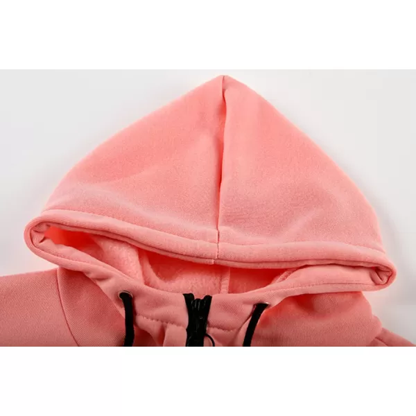 CHARTOU Women's Jumpsuits Casual Hooded Smocked High Waist Fleece Lined Jogger Pants One Piece Outfits