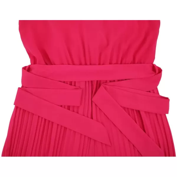 CHARTOU Women's Jumpsuits Sleeveless Ruffled V-Neck Pleated Wide Leg Pants Rompers Overalls