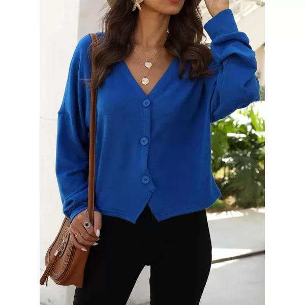 CHARTOU Women's Lightweight Button Down Knit Cardigan Sweater Jacket Knitwear