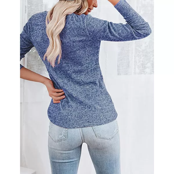 CHARTOU Women's Lightweight Knitwear Jersey Solid Crewneck Long Sleeve Slim Sweater Pullover