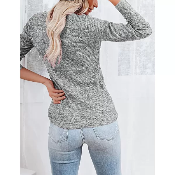 CHARTOU Women's Lightweight Knitwear Jersey Solid Crewneck Long Sleeve Slim Sweater Pullover