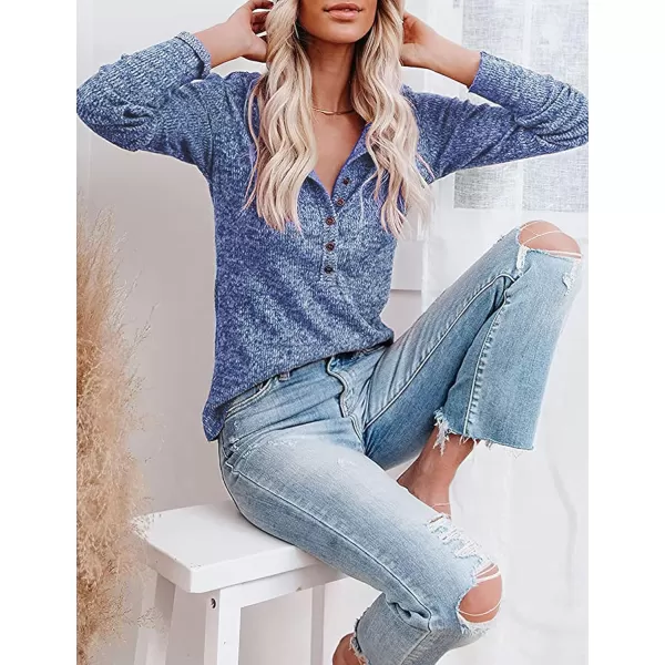 CHARTOU Women's Lightweight Knitwear Jersey Solid Crewneck Long Sleeve Slim Sweater Pullover