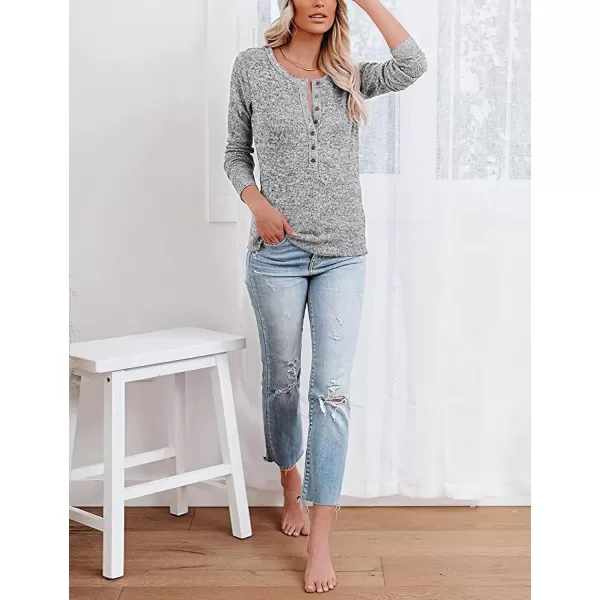 CHARTOU Women's Lightweight Knitwear Jersey Solid Crewneck Long Sleeve Slim Sweater Pullover