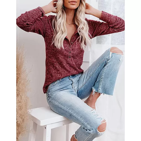 CHARTOU Women's Lightweight Knitwear Jersey Solid Crewneck Long Sleeve Slim Sweater Pullover