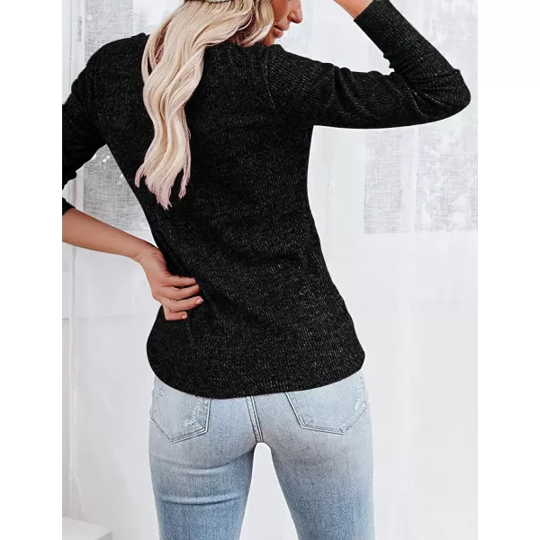 CHARTOU Women's Lightweight Knitwear Jersey Solid Crewneck Long Sleeve Slim Sweater Pullover