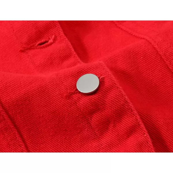 CHARTOU Women's Ripped Lapel Collar Button Up Sleeveless Frayed Denim Vest Jacket