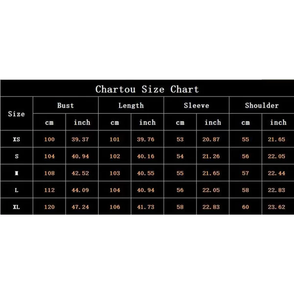 CHARTOU Women's Thicken Loose Sherpa Fleece Lined Button Down Long Denim Jacket Overcoat