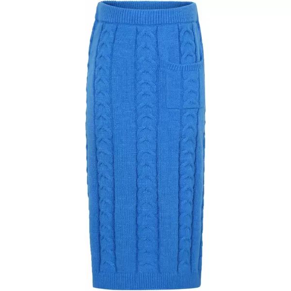 CHARTOU Women's Winter Chunky Cable Knit Long Skirt 2 Piece Outfit Sweater Sets