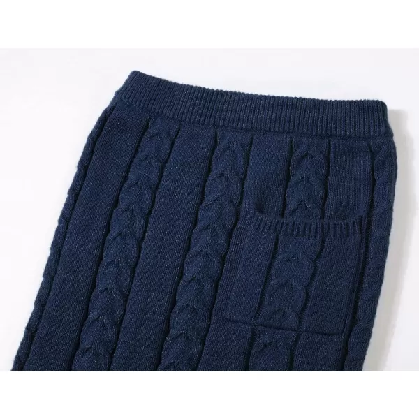 CHARTOU Women's Winter Chunky Cable Knit Long Skirt 2 Piece Outfit Sweater Sets