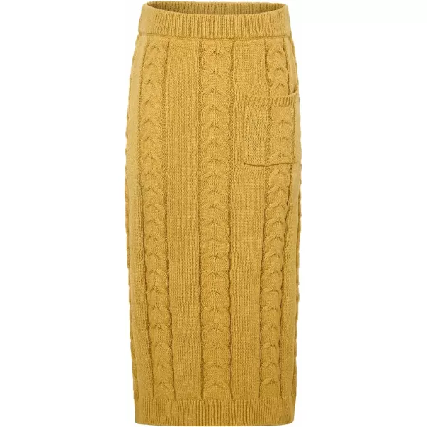 CHARTOU Women's Winter Chunky Cable Knit Long Skirt 2 Piece Outfit Sweater Sets