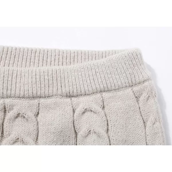 CHARTOU Women's Winter Chunky Cable Knit Long Skirt 2 Piece Outfit Sweater Sets