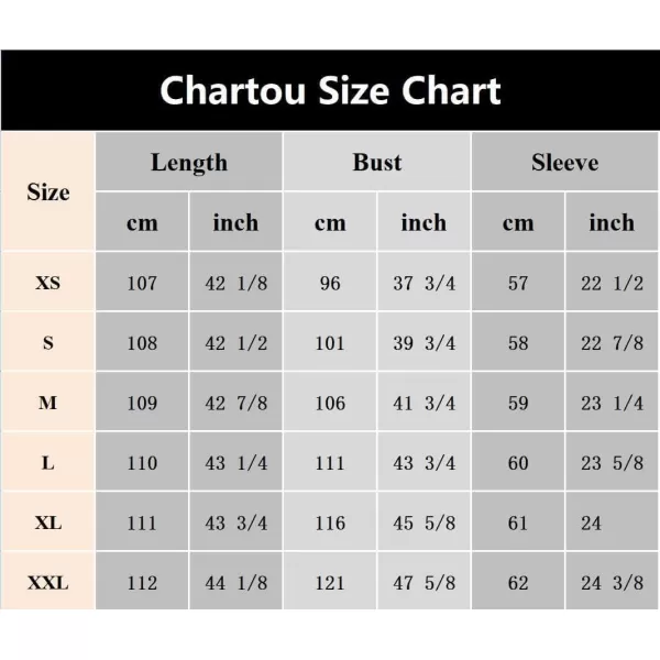 CHARTOU Women's Wool Blend Single-Row-Button Double Breasted Trench Coat