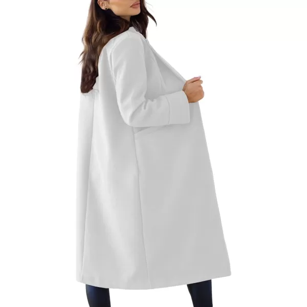 CHARTOU Women's Wool Blend Single-Row-Button Double Breasted Trench Coat