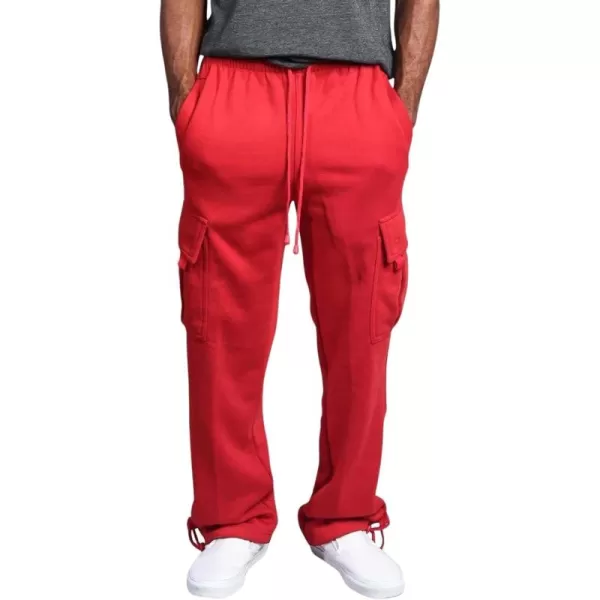 CHARTOU Men Casual Straight Leg Elastic Waist Lounge Pants Cargo Sweatpants with Pockets Drawstring