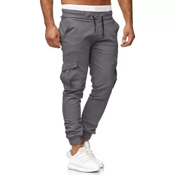 CHARTOU Men's Athletic Sweatpants Drawstring Elastic Waist Tapered Jogger Cargo Pants
