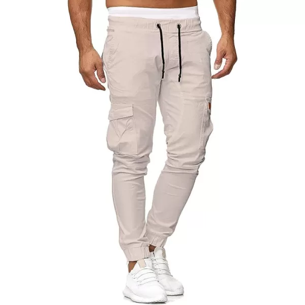 CHARTOU Men's Athletic Sweatpants Drawstring Elastic Waist Tapered Jogger Cargo Pants