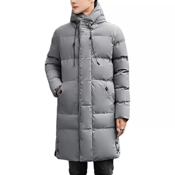 CHARTOU Men's Winter Thermal Hooded Quilted Parka Waterproof Anorak Puffer Jacket Overcoat
