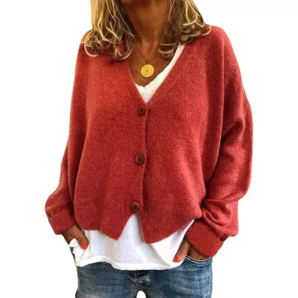 CHARTOU Women's Lightweight Button Down Knit Cardigan Sweater Jacket Knitwear