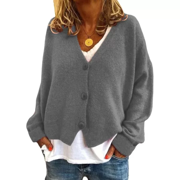 CHARTOU Women's Lightweight Button Down Knit Cardigan Sweater Jacket Knitwear