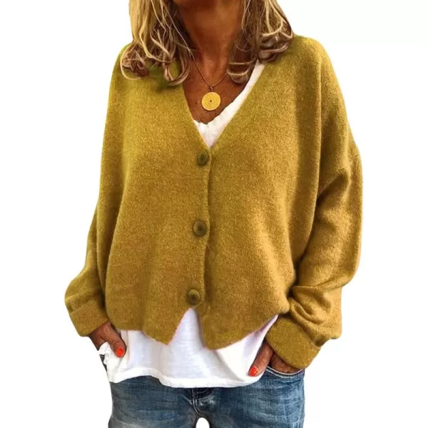CHARTOU Women's Lightweight Button Down Knit Cardigan Sweater Jacket Knitwear