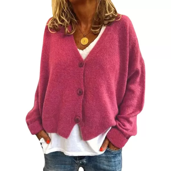 CHARTOU Women's Lightweight Button Down Knit Cardigan Sweater Jacket Knitwear