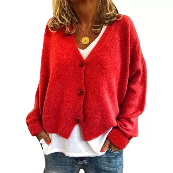 CHARTOU Women's Lightweight Button Down Knit Cardigan Sweater Jacket Knitwear