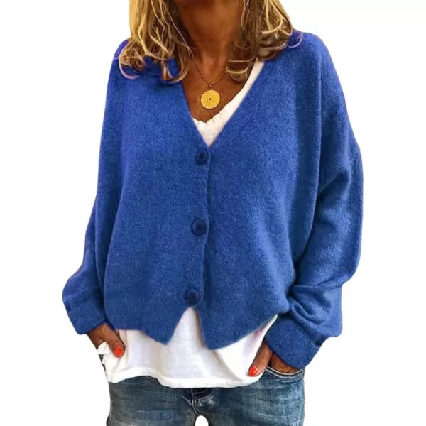 CHARTOU Women's Lightweight Button Down Knit Cardigan Sweater Jacket Knitwear