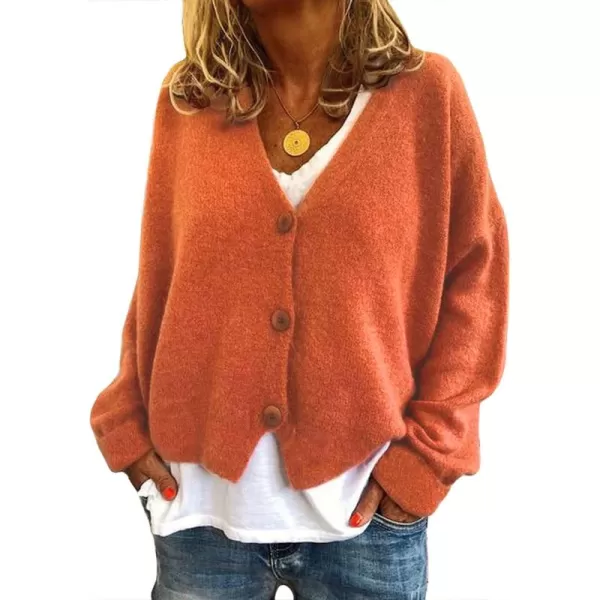 CHARTOU Women's Lightweight Button Down Knit Cardigan Sweater Jacket Knitwear