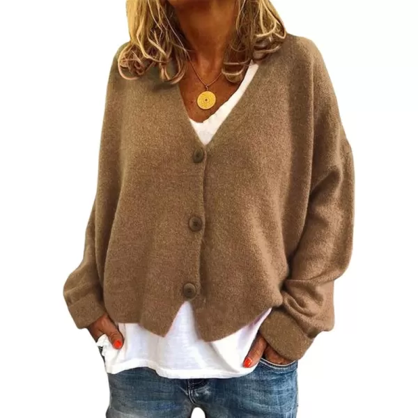 CHARTOU Women's Lightweight Button Down Knit Cardigan Sweater Jacket Knitwear