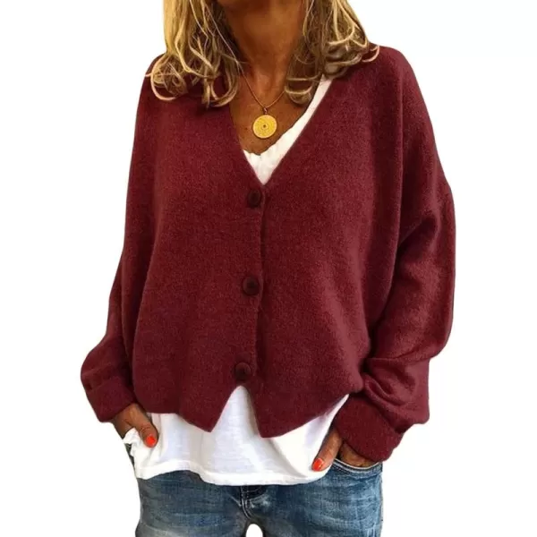 CHARTOU Women's Lightweight Button Down Knit Cardigan Sweater Jacket Knitwear