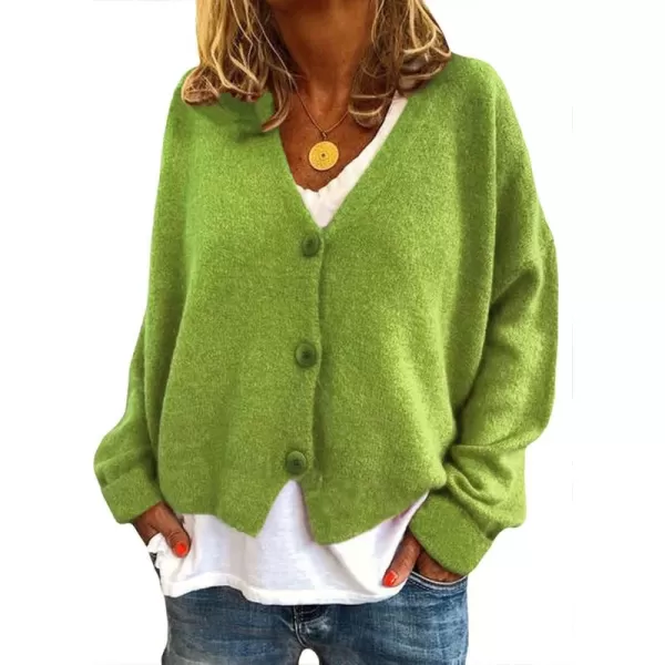 CHARTOU Women's Lightweight Button Down Knit Cardigan Sweater Jacket Knitwear