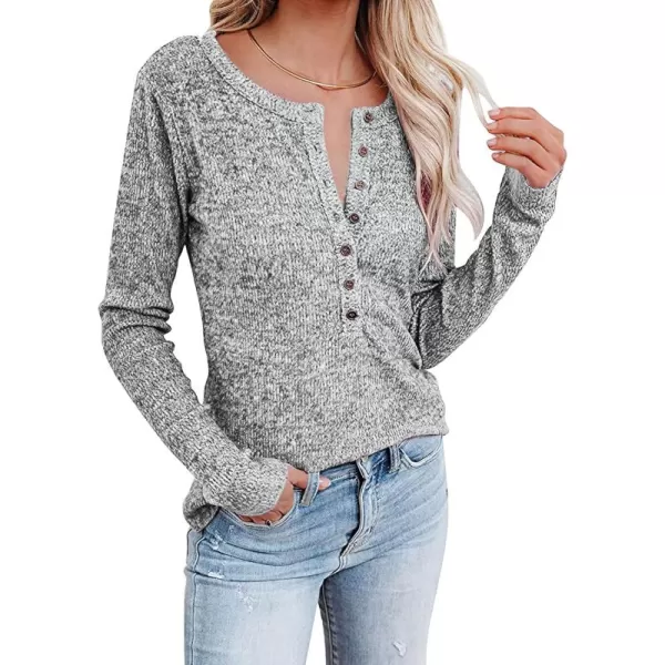 CHARTOU Women's Lightweight Knitwear Jersey Solid Crewneck Long Sleeve Slim Sweater Pullover