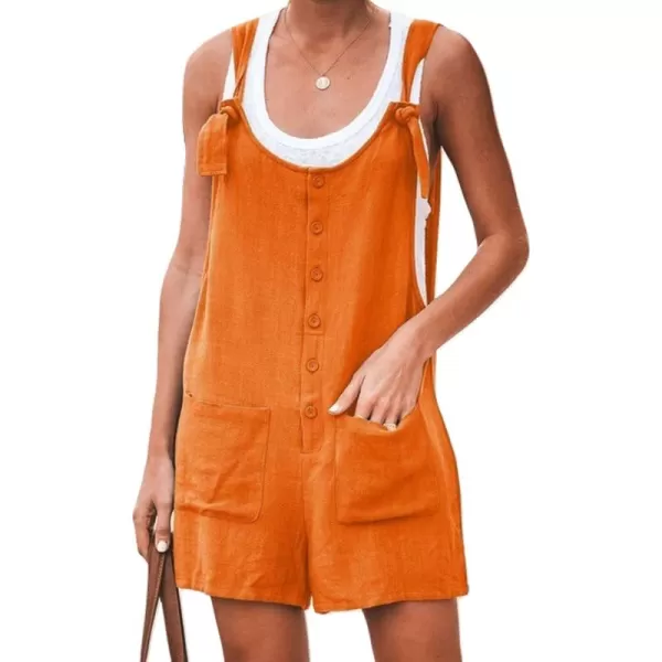 CHARTOU Women's Loose Straps Shorts Romper Printed Suspender Bib Overalls Jumpsuit