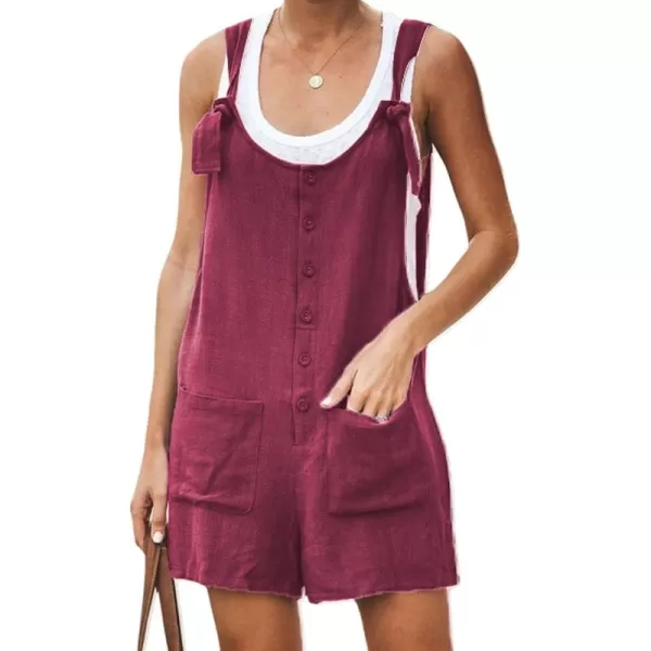 CHARTOU Women's Loose Straps Shorts Romper Printed Suspender Bib Overalls Jumpsuit