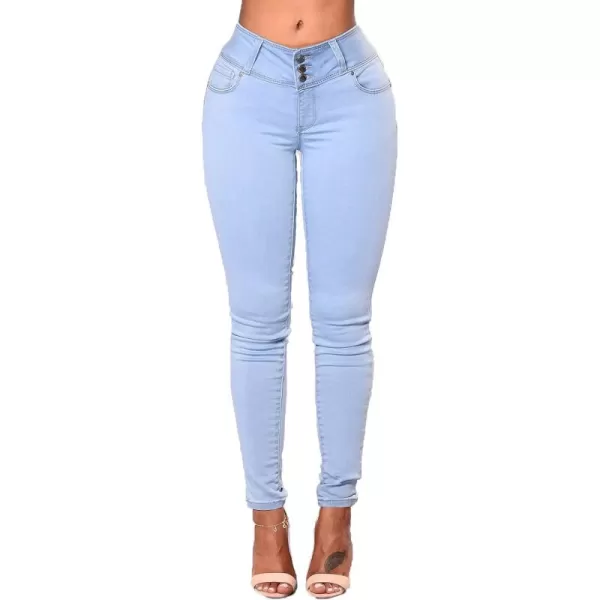 CHARTOU Women's Mid Rise Stretchy Skinny Tapered Leg Denim Jeans Pants