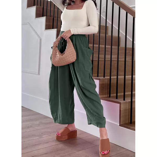 CHARTOU Boho Wide Leg Palazzo Pants for Women Casual Drawstring Pants Beach Flowy Summer Pants Gauze Lounge