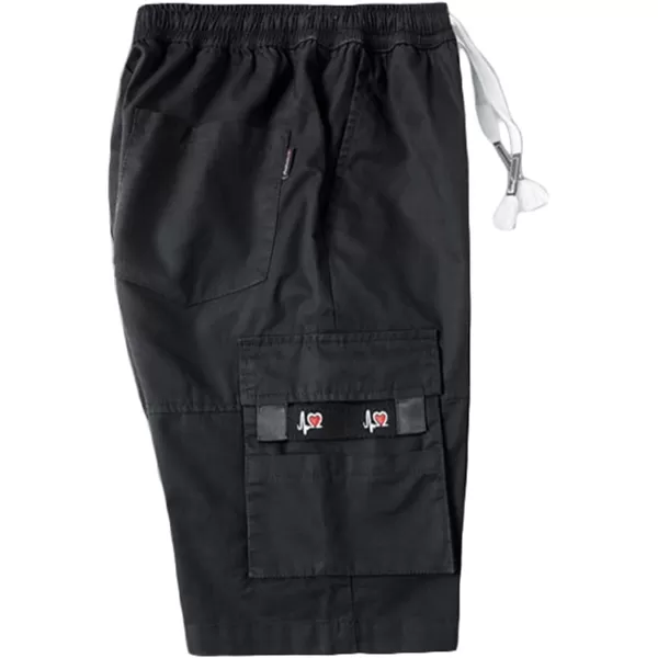 CHARTOU Men's Camo Drawstring Multi Pockets Ripstop Walk Tooling Cargo Shorts