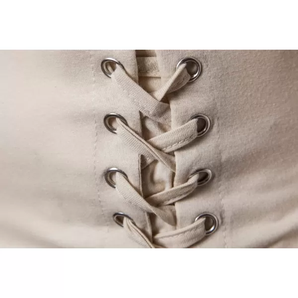 CHARTOU Men's Comfy Round Neck Asymmetrical Lace Up Short Sleeve Tee Shirt