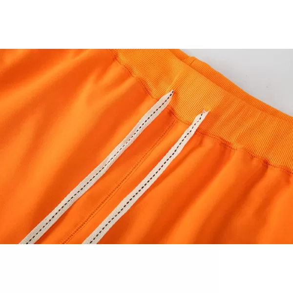 CHARTOU Men's Summer Drawstring Waist Wide Leg Knee-Length Athletic Sweat Shorts