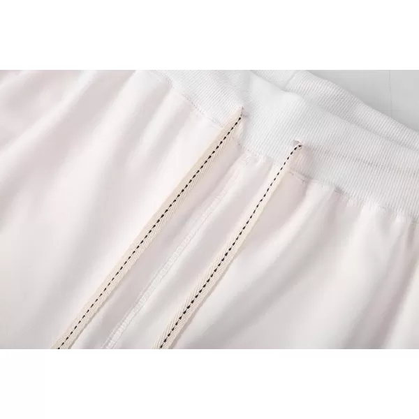 CHARTOU Men's Summer Drawstring Waist Wide Leg Knee-Length Athletic Sweat Shorts
