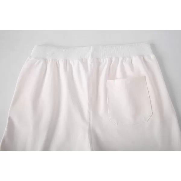 CHARTOU Men's Summer Drawstring Waist Wide Leg Knee-Length Athletic Sweat Shorts