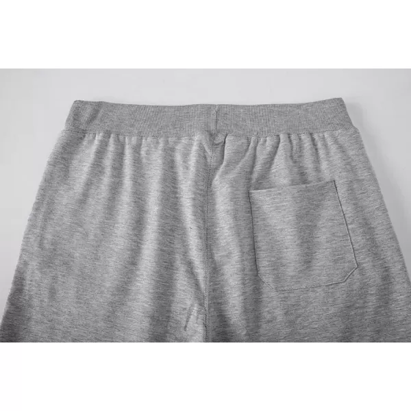 CHARTOU Men's Summer Drawstring Waist Wide Leg Knee-Length Athletic Sweat Shorts