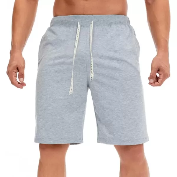 CHARTOU Men's Summer Drawstring Waist Wide Leg Knee-Length Athletic Sweat Shorts